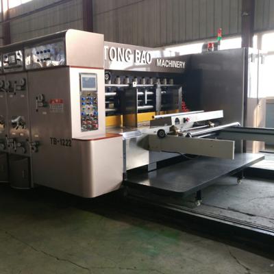 China Flexible package printing high speed leading edge feeding single color corrugated flexo printing machine (with notching or die-cutting) for sale