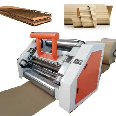 China GARMENT automatic single face e groove corrugated cardboard paper box products making machine china machine for sale