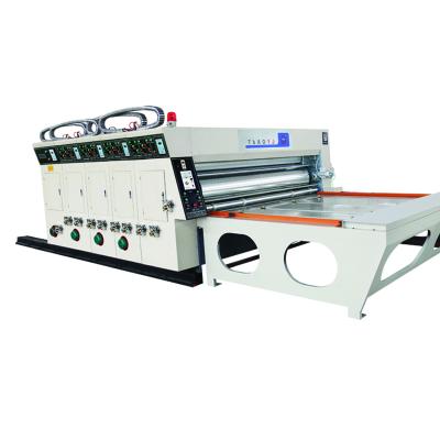 China Cardboard Box Production Line Feeding Printing Rotary Die-Cutting Slotting Machines for sale