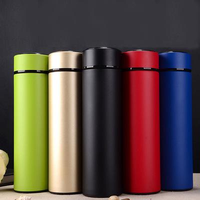 中国 2021 Newest 500ml Stainless Steel Straight Vacuum Cup Led Temperature Display for Business 販売のため