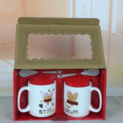 China anniversary souvenir gifts Two-piece Ceramic Mug with Gift Box for sale