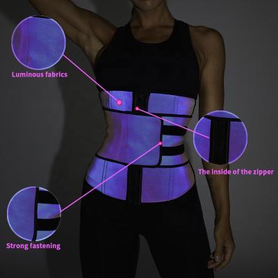 China Custom Women Neoprene Back Belt Workout Sweat Wrap Universal Adjustable Trimmer Belt Weight Loss Slimming Waist Support Waist Trainer for sale