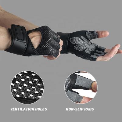 China Wholesale Custom Durable Logo Men Cross Training Fitness Weightlifting Gym Gloves For Workout for sale