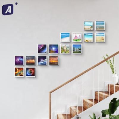 China Minimalist 16 Pcs Pack 8x8 Promotion Set Meal 100 Sets DIY Wall Frame Photo Frame Restickable Mixtiles for sale