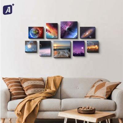 China Art Decor 8inch Mixtiles Picture Wall MDF Picture Frame With Sticker for sale