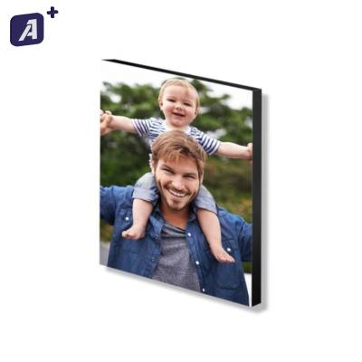 China Minimalist 5x7 Inch Frameless Wall Framed Foam Board Photo Tiles With Mixtiles Wood Veneer Facings for sale