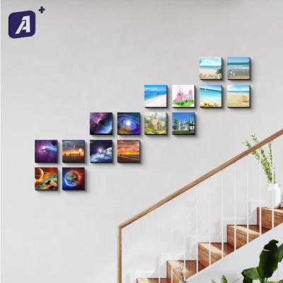 China Art Decor Picture Wall Mixtiles MDF Tiles 4/6/8/12inch Restickable for sale