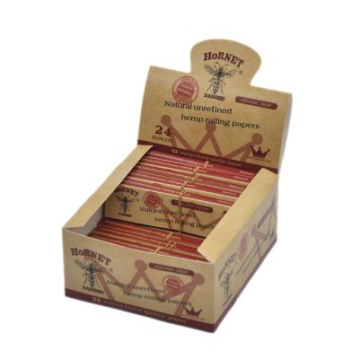 China Brown Box Price Pack Good Slow Burning Hemp Paper Pre Rolled Cone Roll 110*44mm for sale