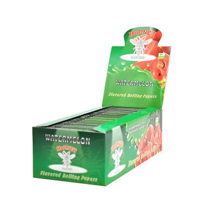 China Watermelon Flavor Paper Standard Cardboard Cone Hemp Roll Custom Slow Burning Unbleached Paper 78*44mm for sale