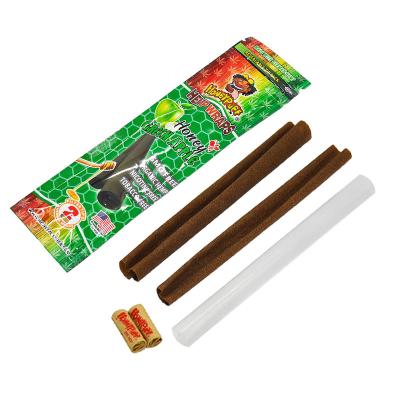 China Cigar Green Cigar Paper Disposable Custom Cigar Apple Hemp Paper Brown Flavored Design Pre Rolled Cones 107*44mm for sale