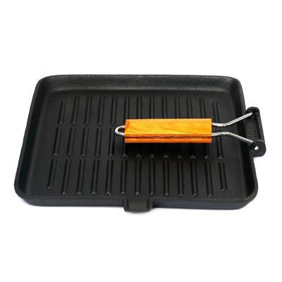 China General use for Korean square pan grill pan barbecue gas induction cooker gas cast iron factory direct for sale