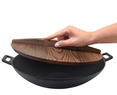 China Sustainable Kitchen Tools Cast Iron Wok for sale