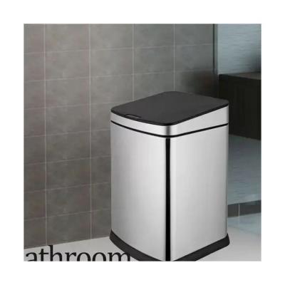 China Sustainable Household smart home products Intelligent Touch Free  garbage bin Smart stainless steel Bin for sale