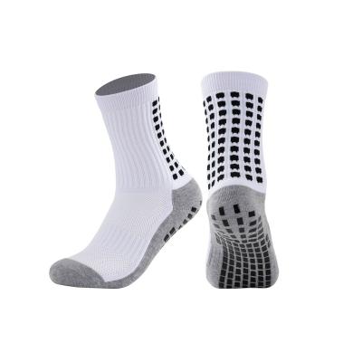 China Breathable Outdoor Logo Oem Anti Slip Football Custom Classic Non Slip Crew Sports Socks for sale