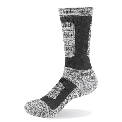 China Sporty High Quality Cotton Made Basketball Camp Ski Hiking Sock Custom Wool Winter Outdoor Sock for sale