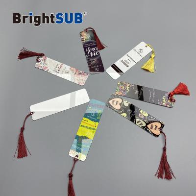 China BrightSUB 1.0mm Luster Dye Plate Metal Plated Glossy Blanks Business Gift Sublimation Marker Heat Transfer Aluminum Photo Printing Blanks for sale