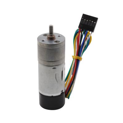 China Totally Enclosed Fan Dc24v Motor_Cooling_Fan 12V Carbon Brush Gear DC Encoder Motor for sale