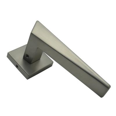 China Modern Metal Door Handle Lever Lock Rosette Door Handle For Interior Door for sale