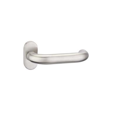 China Modern Front Door Hardware and Exterior Door Handle with Lock/Stainless Steel Matt Solid Door Handle Fashionable Decoration for sale