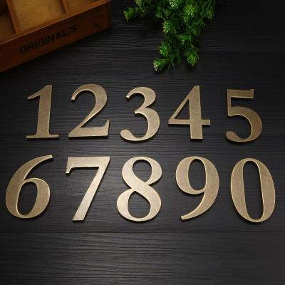 China Modern Manufacturing Apartment House Number License Plates Sign Custom Door Sign Number for sale