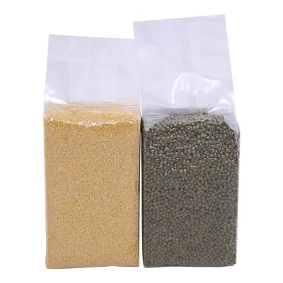 China Vacuum all kinds of food wholesale supply brick rice packing transparent vacuum bag for sale