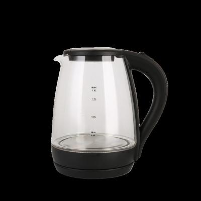 China 360 Degree Base 1.8L (62 Ounces) Degree Kettle Electric Kettle Rotation Glass Electric Kettle LED Indicator Cordless Tea Kettle for sale