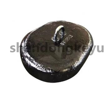 China Marine Hardware Fittings Painted Black Oval Tear Stone Concrete Sink Sand Casting Iron Docking Plate For Marine Use for sale