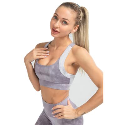 China High Quality Crop Top Fitness Women's Polyester Spandex Women's Sports Bra Breathable Wholesale for sale