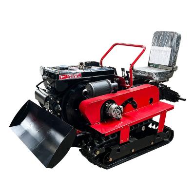 China Farm Work Machinery Lathe On Easy Operate Farm Cultivators Mini Crawler Tractor Walking Machine for sale