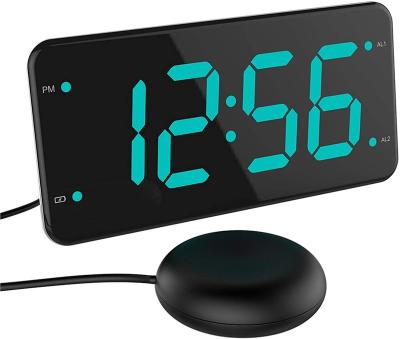 China Calendars Custom Loud Alarm Clock with Bed Shaker for Heavy, Deaf and Hard of Hearing Sleepers, Dual Alarm Clock, for sale