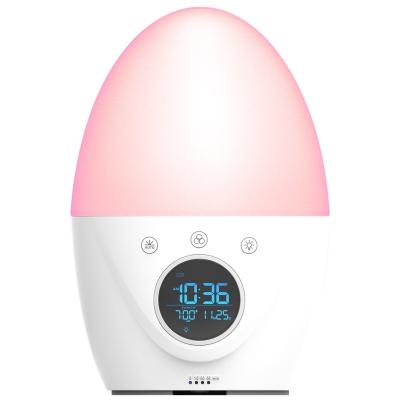 China LUMINOVA Kids Bedroom Sleep Trainer Light Digital Alarm Clock, Child Wake Up Light Alarm Clock, for sale