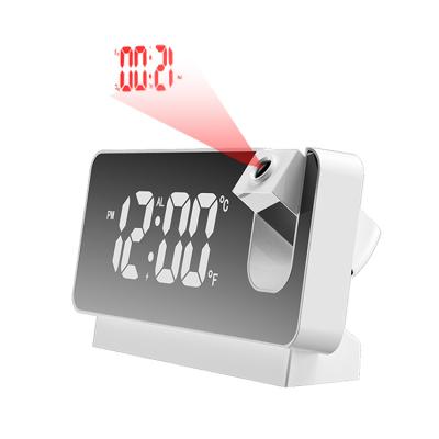 China Calendars Fullwill Promotion Gifts Analog Projection Atomic Clock Digital Analog Alarm Clock For Bedroom for sale