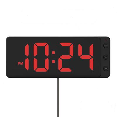 China Fullwill CLASSIC Modern Large 10.5inch Led Wall Clock With Digital Reading Plastic Anchors Screws Bedroom Clocks For Home for sale