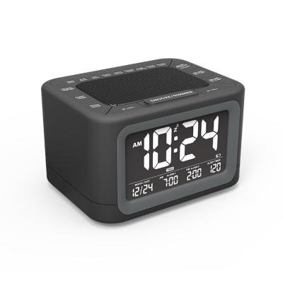 China Class Large Fullwill Display Digital Clock Digital Alarm Clock For Kids Digit Clock With 5 Alarms Music For Pptions for sale