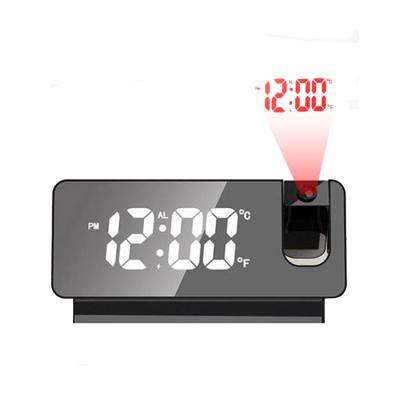 China Fullwill Dropshipping Double Calendars Low Price LED Projector Wall Clock Table Alarm Projection Clocks for sale