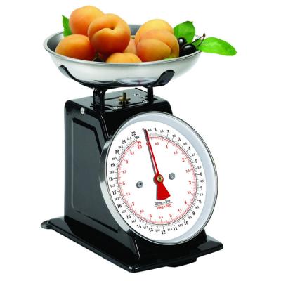 China WITH LID Amazon Hot Selling 5Kg 10kg Household Mechanical Small Dial Food Kitchen Scale With Removable Stainless Steel Bowl Cup for sale