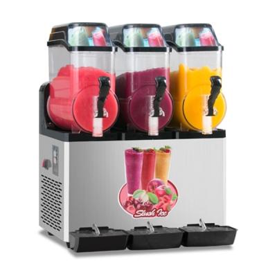 China MK-SM312 Commercial Hotels 3 Tanks Commercial Slush Cocktail Slush Machine Home Electric Porcelain for sale