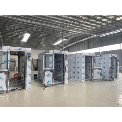 China Automatic stainless steel material air shower cleaning room used in food clean room for sale