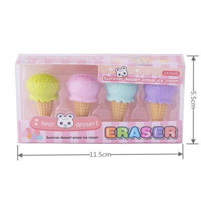 China 3D Assembly/Eco-friendly/Cute/Novelty/Manual/Wholesale Fancy/Promotional/Custom Stationery Cartoon 3D Candy Donuts Shape Gum Ice Cream Shape Kids Erasers kids kawaii for sale for sale