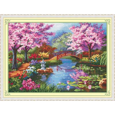 China Europe Hot Sale Craft Wall Decoration Cross Stitch Home Cotton Stitchwork 80*60cm Cross Stitch Kit for sale