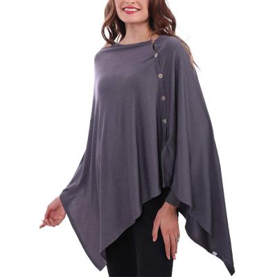 China Anti-wrinkle New Products Women's Lightweight Poncho Sweater Cape Versatile Ponchos Scarf Wraps Cardigan Knitted Shawl for sale