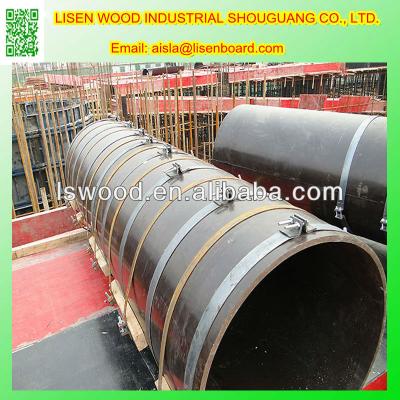 China Exterior Casing Plywood For Round Column Shape , Circular Plywood Shape Work for sale