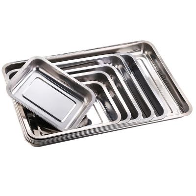 China Hotel Supplies Rectangular Stainless Steel Dish Supply Stainless Steel Serving Tray, Stainless Steel Tray JTD-A015 for sale