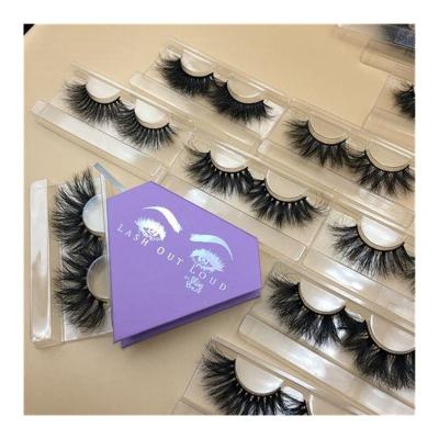 China Lancybeauty's Long Natural Tapered Lash Boxes Mink Strip Fluffy Lashes Wholesale for sale