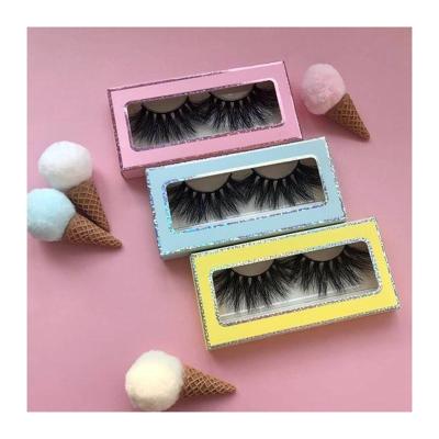 China 2023 Natural Self Adhesive Long Lashes Eye Lash Packaging Mink Lashes With Custom Packaging for sale