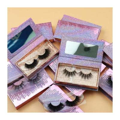 China Lancybeauty Long Mink Lashes Eyelashes Packaging Natural Unique Custom Box Logo Luxury Mink Eyelashes for sale