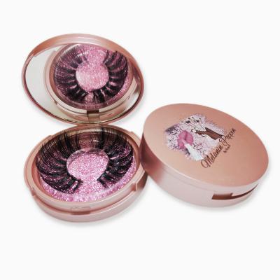 China Custom Lancybeauty Full Volume Eyelash Wrap Mirror Eyelash Case Around Full Strip Lashes 3D Seller Wholesale Lashes 25mm for sale