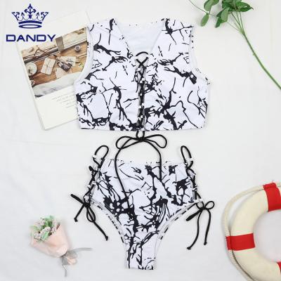 China Plus size 2022 summer woman wholesale sexy swimwear bikini set Hawaii two piece plus size 2 piece swimsuit for sale