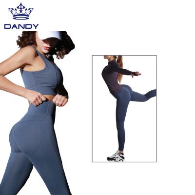 China Wholesale Breathable 3 Piece Bra Legging And Jacket Sports Wear Active Yoga Suit for sale