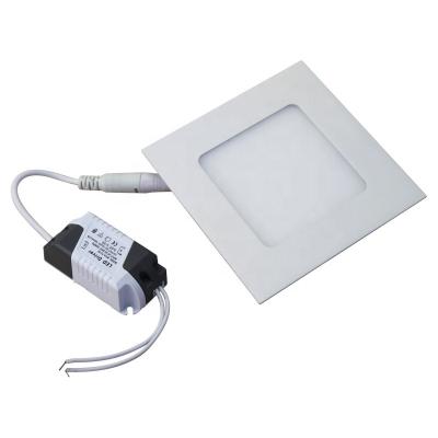 China Ultra square slim hot sale ultra thin smd 3000k 6500k square smd led panel kitchen light 6w for sale